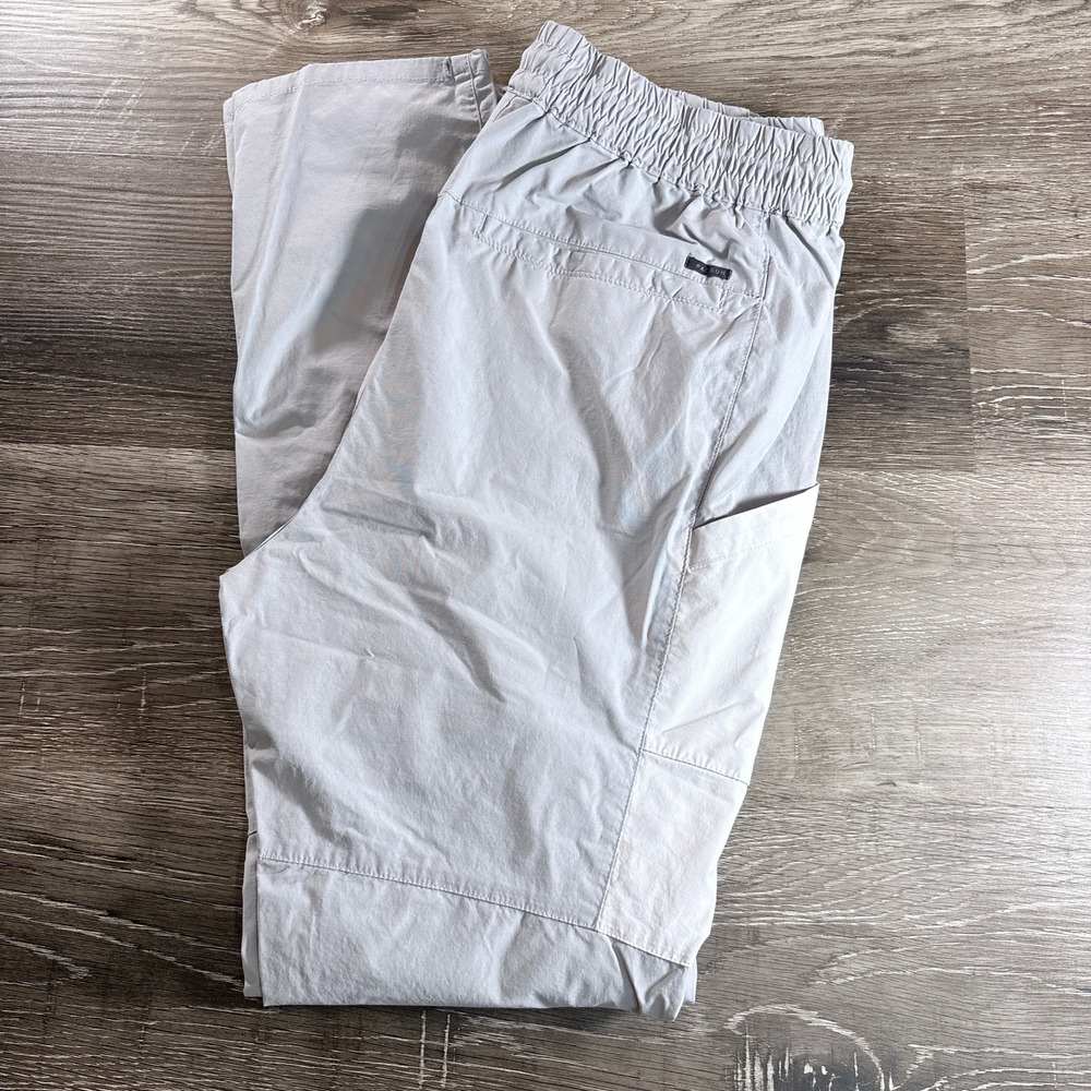 PacSun Mens Gray White Colorblock Cargo Pants Drawstring Size M *READ*